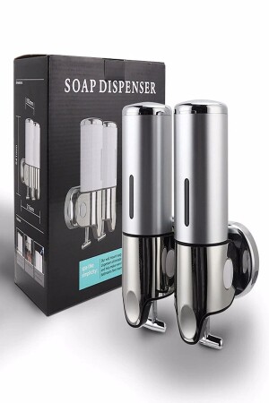 500 ml Reservoir Double T-Pull Edelstahl Flüssigseife-Shampoo-Duschgel-Spendergerät RK1036 - 6