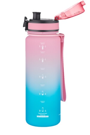 500 ml rosa-grüne zweifarbige Motivationsflasche Softtouch Ff Collection Tritan-Wasserflasche FFCOLLECTION500 - 3