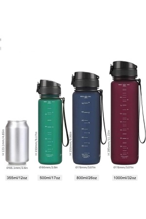 500 ml Tritan-Wasserflasche, 13 verschiedene Farben, Softtouch UZS3026-PMB-T - 7