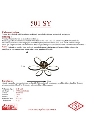 501 Schwarzer LED-Kronleuchter 501 SY - 3