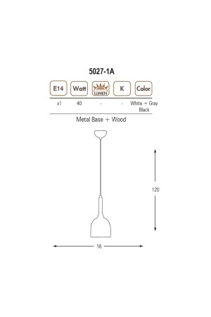 5027-1a,19 Tekli Sarkıt Avize 5027-1A,19 - 4