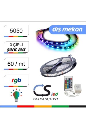 5050 Dış Mekan Silikonlu Şerit Led 15 - 2