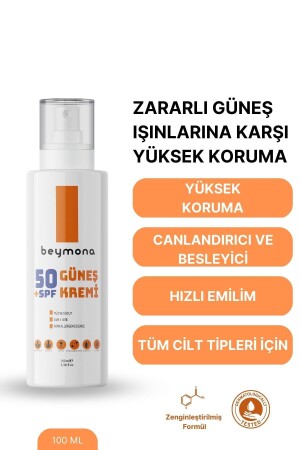 50spf- Çok Yüksek Koruyuculu Yüz Ve Vücut Güneş Kremi 100ml 8683302525154 - 2