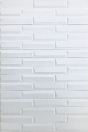 50x35 Cm 0-17 M² Kendinden Yapışkanlı Duvar Kağıdı Esnek Köpük Paneli 3d Boyutlu Piramit Desen Beyaz - 8