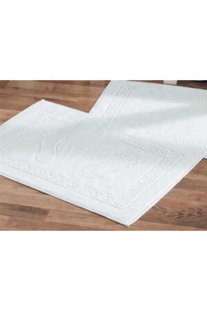 منشفة القدم البيضاء 50x70 200 جرام 2 قطع UC00073 - Umut Çeyiz