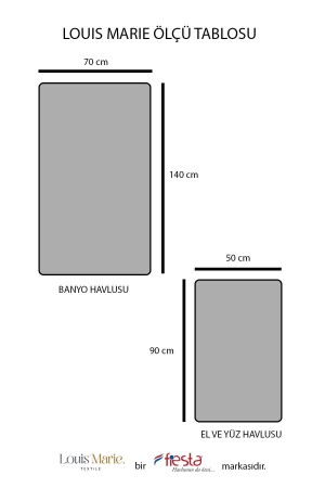 50x90 + 70x140 cm Diamant 100 % Baumwolle Braun Weiß 4-teiliges Badetuch-Set - 5