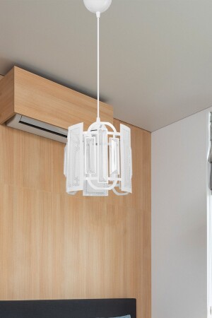 مـنـز-روندا مصباح معلق واحد أبيض 5192 - manogrup avize aydınlatma