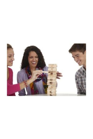 54 Parça Denge Oyunu Jenga Ahşap - 4