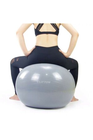 55 cm Anti-Burst-Pilatesball Grau - 1