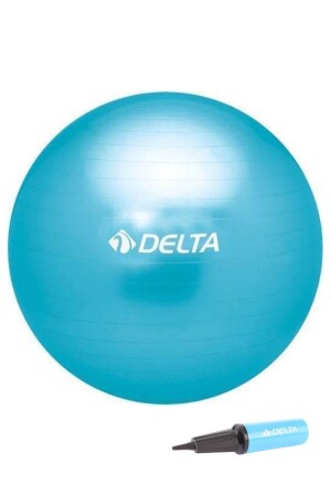 55 cm blauer Deluxe-Pilatesball und bidirektionale Pumpe, Set DS 9871 - 1