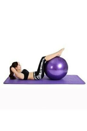 55 Cm Fitilli Pilates Topu Ve Pompa Seti Plates Denge Yoga Spor Egzersiz Top mehkah-10 - 1