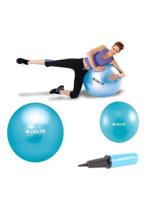 55 cm Pilates-Ball, 25 cm Mini-Balance-Ball und Pumpen-Set STQ-M78530 - 1