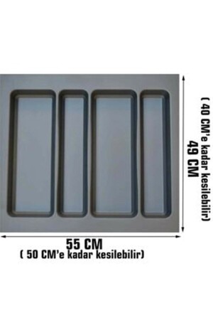 55 x 49 cm_gemusterter Eimerhalter aus anthrazitfarbenem Kunststoff – kann auf bis zu 50 x 40 cm zugeschnitten werden TYC00179468336 - 1