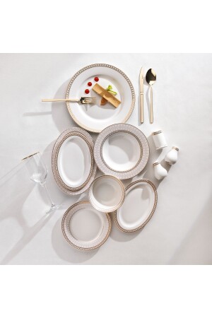 (مينز ميلا) عشاء (مجموعة 56 قطعة ذهبية02 1S4647-01001-ALT02 - Schafer