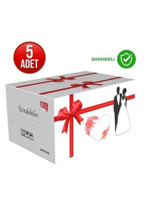 58 x 38 x 30 – 5 Mitgiftboxen – groß und stabil - 1