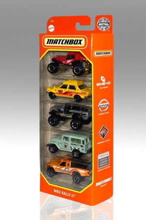 5'li Araba Seti C1817 Mbx Rally Iı Matchbox5X-D - 2