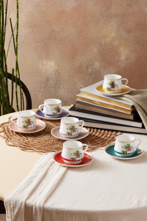 مجموعة من 6 كوبات قهوة 100 ملي 153 03.05.0218 - Karaca