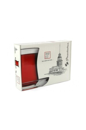 منز-أوسكودار 6 قطع كوب شاي مجموعة 12 قطعة - Paşabahçe