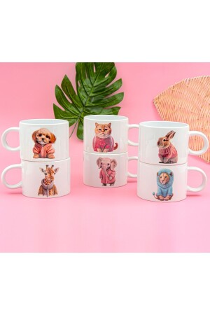 منز-تصميم خاص مصمم يدويا كوب الغابة كوب مجموعة 6 أشخاص 150 مل FC-922 - Global Printing