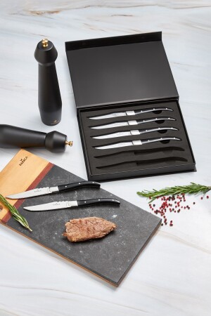 (منيز-ماستر لودا) 6 قطع سكين لحم اللحم مجموعة 153. 03. 06. 7236 - Karaca