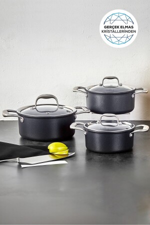 م.ن.ز-بيوديموند بروفور إندوكشن على أساس 6 قطع طباخات مجموعة 153. 03. 07. 9035 - Karaca