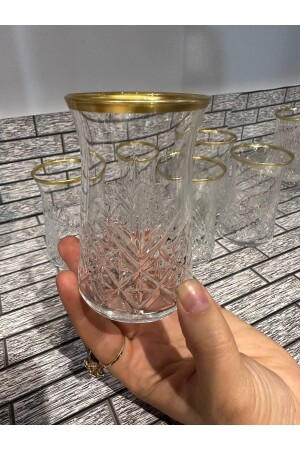 (منز) - لا زمن 6 قطع من الشاي الذهبي (إيلينا161017) - Paşabahçe