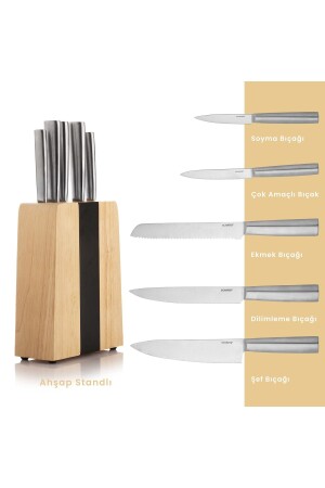 مجموعة سكين من النفط الثابت - 6 قطع - 1S6427-14005-INX09 - Schafer