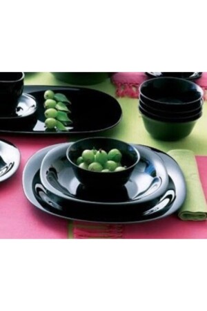 (منيز كارين) الأسود، عشاء 6 قطع لـ 2 أشخاص - Luminarc