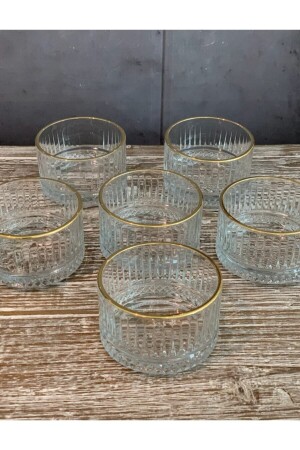 مجموعة من 6 اليزيا الذهبية الذهبية اليزيا الذهبية 235 سي سي كأس صغير كأس خفيفة صغير - Paşabahçe