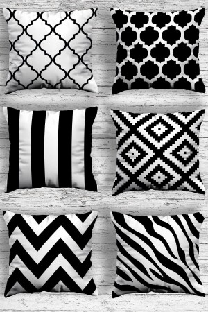 مـنـز - المـنزل الـزينة المزخرفة الـ6 قطعة غطاء الوسادة الـ 25-45-46-52-85-87 - Ottoson