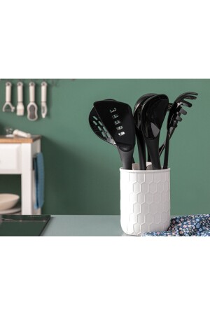 م.ن.ز-مورانو البلاستيكي 6 قطع مجموعة الخدمة 30 سم بيج 10035081 - English Home