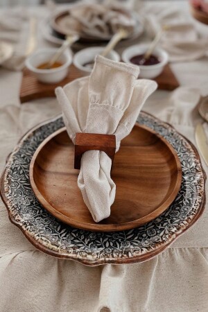 مجموعة من النقرات الطبيعية من 6 عاصفة 30x30 سم - Cotton Maison