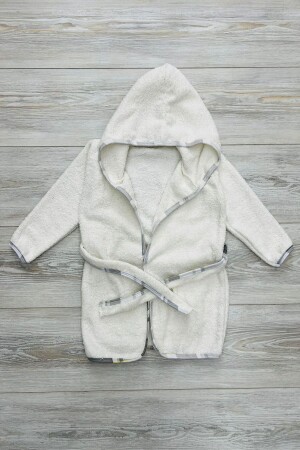 6-36 Ay Kapüşonlu Bebek Bornozu - My Kids Wear