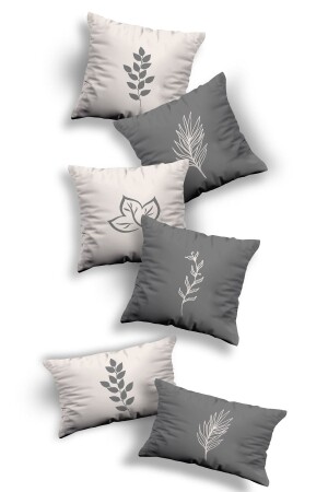 مجموعة من التصميم الخاص المطبوع من الجانب المزدوج من 6 ، 4 مربع و 2 أغطية رصاصة رمي مستطيل (4K2D-KOM238) - Skhome