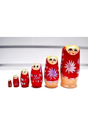 مـنـز هدية أزياء مـثـل خـشـب مـتـريوشكا الدمـة مجموعة 6 قطع 40275-1 - ANT KAYALAR HEDİYELİK