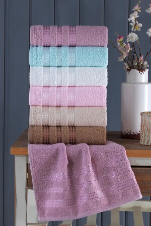 مجموعة من النجوم من 6 40x70 سم من المناشف اليدوية ووجهها - Binnur Home