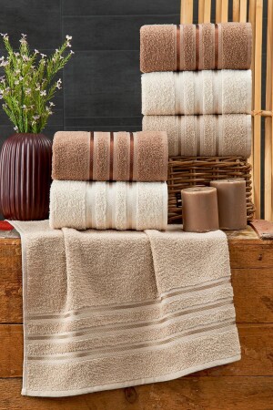 مجموعة من 6 من التاولات البني 50 × 85 - Rasersa