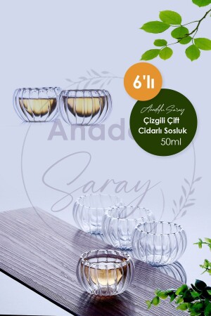 مجموعة من 6 50 مل من الصوتات المزدوجة المضخمة - Anadolu Saray Çarşısı