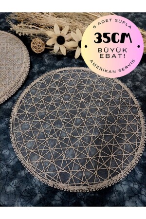 مجموعة من الأطباق - القهوة الخدمة الأمريكية مجموعة من 6 مجموعات من الأطباق - 6 قطع من مجموعة من الأطباق - مجموعة من 6 طلاء السواحل - Çt Çeyizci Tekstil