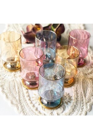 كوب زجاجي من 6 قطع من الزجاج من ماغنوليا من 6 قطع من زجاج الحلوى من 685 - GÜRALLAR