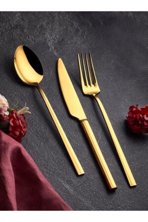 مـنـز-دـمـر الحياة 6 مـتـن سكين حلو سكين الماس التيتـانيوم الذهب الماس 6 مـتـن سكين حلو - Demir Çeyiz