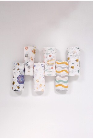 مجموعة غطاء المسلين متعدد الأغراض المطبوعة رقميا من 6 إلى 75 × 75 سم ZTC100 - LUCKKA