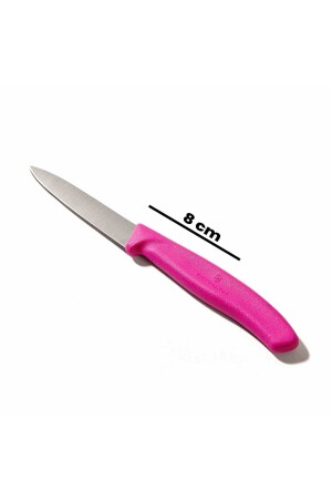 6. 7606. l115 Schälmesser – Rosa/8 cm - 6