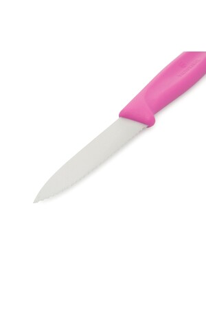 6. 7636. l115 Schälmesser mit Wellenschliff – Rosa/8 cm EVİDEA8277 - 4