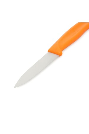 6. 7636. l119 Schälmesser mit Wellenschliff – Orange/8 cm EVİDEA8279 - 5