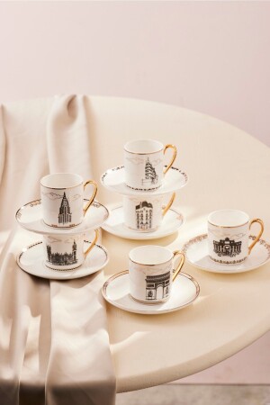 مجموعة من 6 كوبات قهوة 80 ملي 153 03. 06. 06. 8080 - Karaca