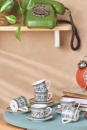 مجموعة من 6 كوبات قهوة 80 ملي 153 03.05.0130 - Karaca