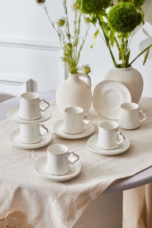 مجموعة من 6 كوبات قهوة 80 ملي 153 03.05.0246 - Karaca