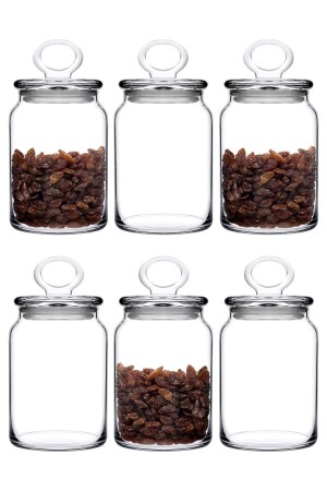 مجموعة من 6 صناديق مطبخة صغيرة ومتوسطة مع زجاجات الزجاج - 860cc Fma04365 351 PB6X96762 - Paşabahçe