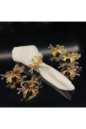 مجموعة من 6 حلقات النابكين الذهبية والفضائية 8x4x5. 5 سم اثنين من حلقات النابكين الذهبية والفضائية - Roy King